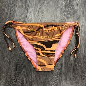 Bikini Bottom Sale* Orange Brown Swim Bottom